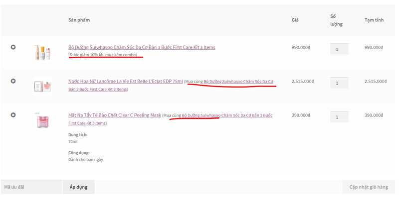 Combo Offers Plugin for WooCommerce