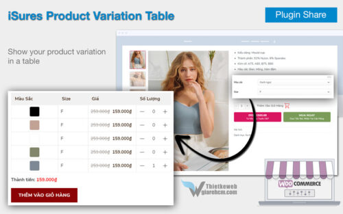 iSures Product Variations Table for WooCommerce