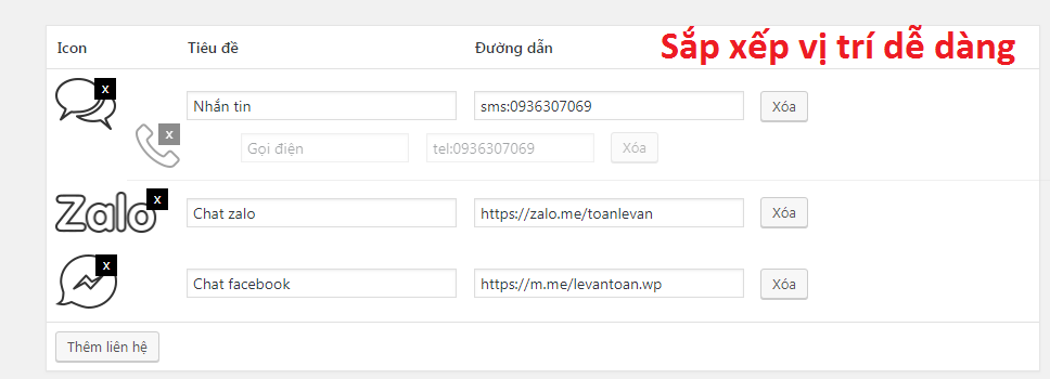 Plugin contact fixed – Cố định liên hệ dưới chân trang