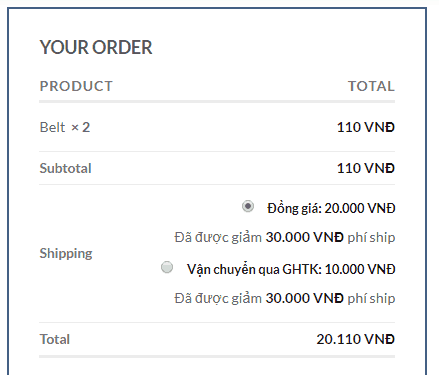 Plugin Shipping Discount – Trợ giá vận chuyển cho khách