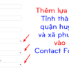 Plugin Thêm lựa chọn địa chỉ tỉnh thành vào contact form 7