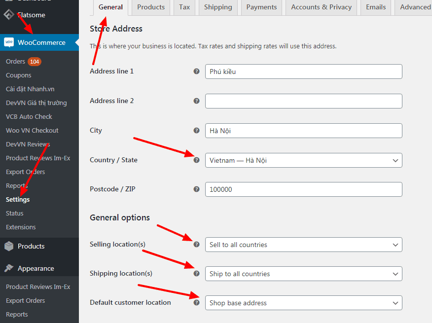 Plugin tính phí vận chuyển cho quận/huyện trong woocommerce