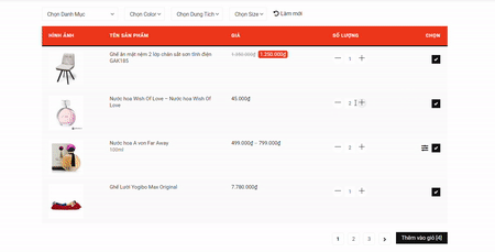 Product Table for WooCommerce