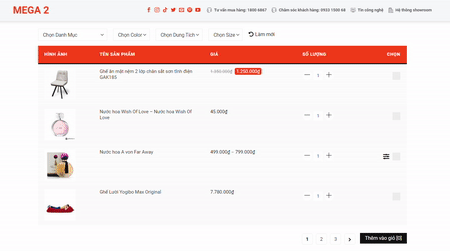 Product Table for WooCommerce
