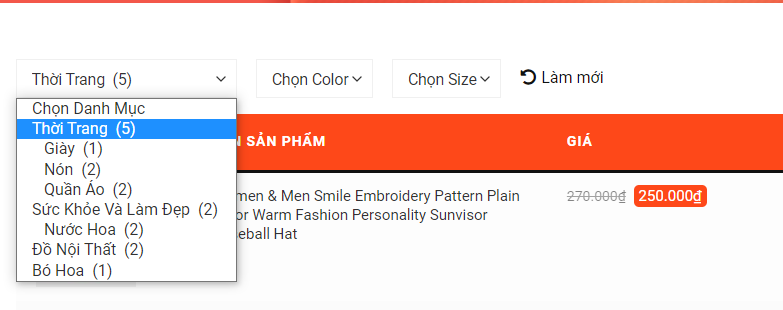 Product Table for WooCommerce
