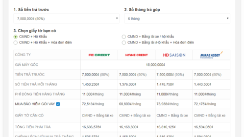 Plugin trả góp qua các công ty tài chính và Alepay cho Woocommerce