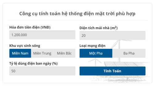 EVN Solar – Plugin tính xây dựng hệ thống năng lượng mặt trời