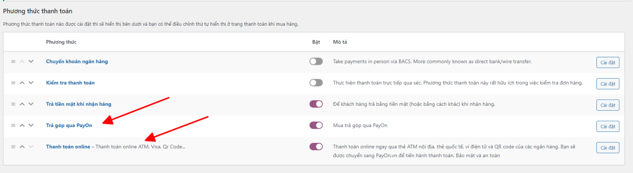 Plugin tích hợp thanh toán PayOn.vn vào WooCommerce Plugin tích hợp thanh toán PayOn.vn vào WooCommerce