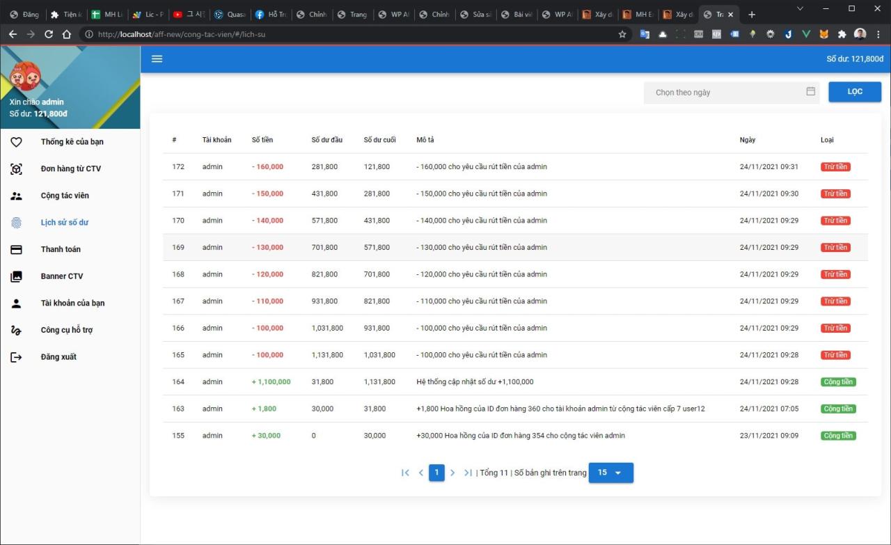 WP Affiliate MH - plugin xây dựng hệ thống cộng tác viên đa cấp