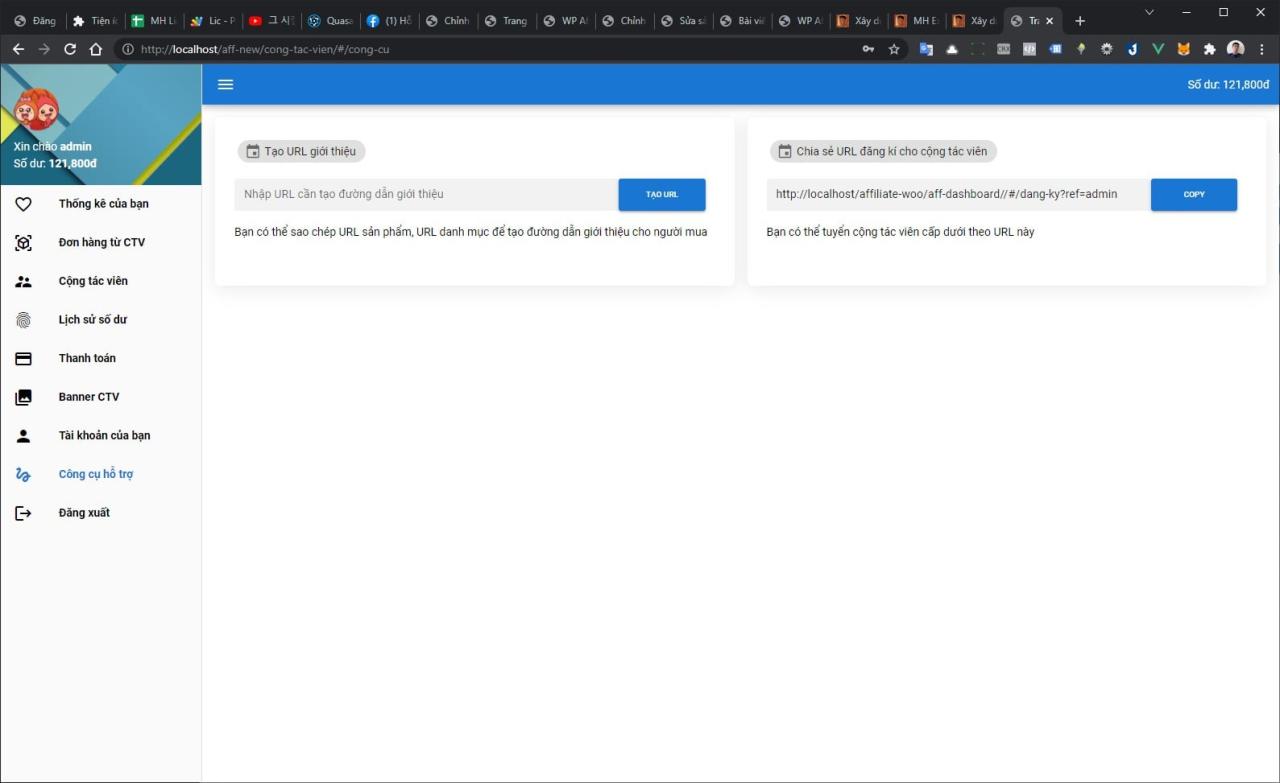 WP Affiliate MH - plugin xây dựng hệ thống cộng tác viên đa cấp