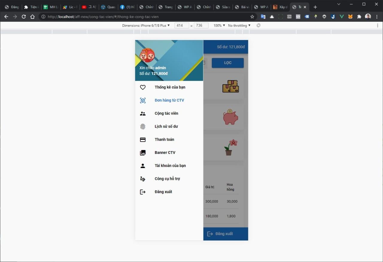 WP Affiliate MH - plugin xây dựng hệ thống cộng tác viên đa cấp