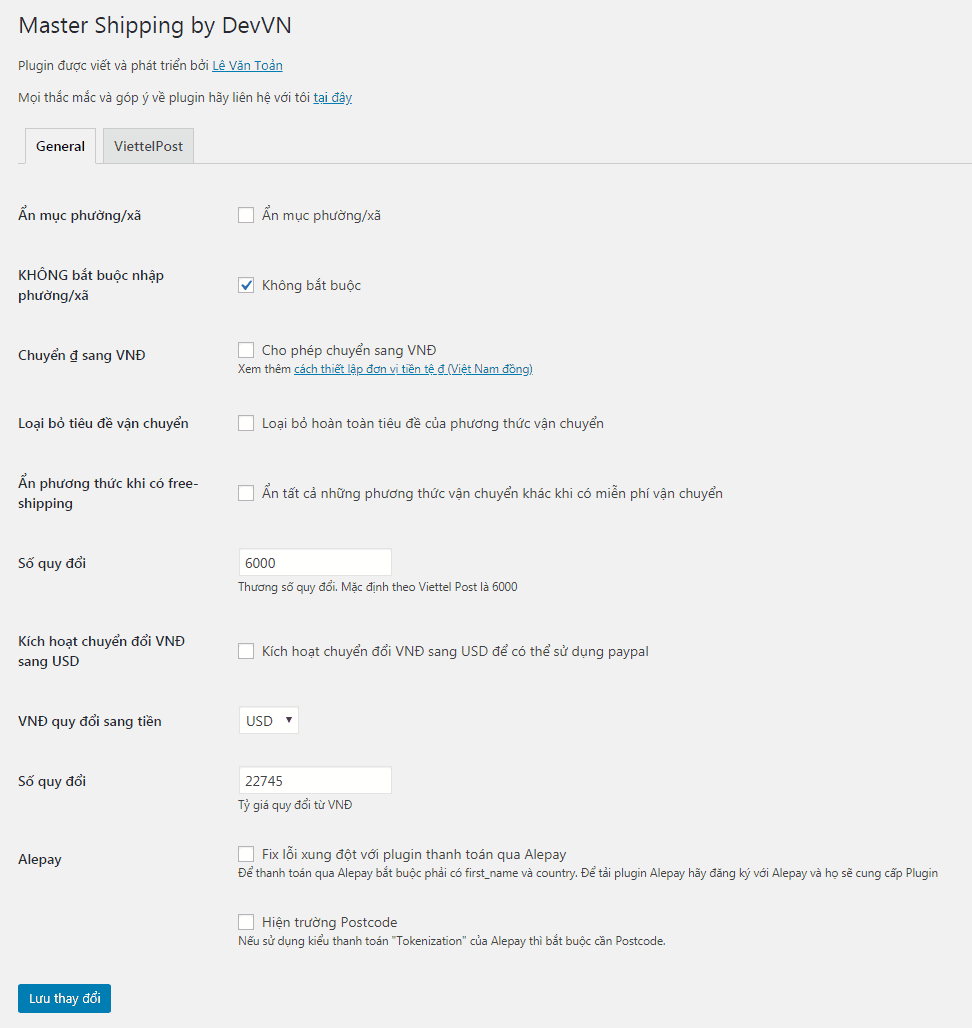 Plugin kết nối ViettelPost với Woocommerce