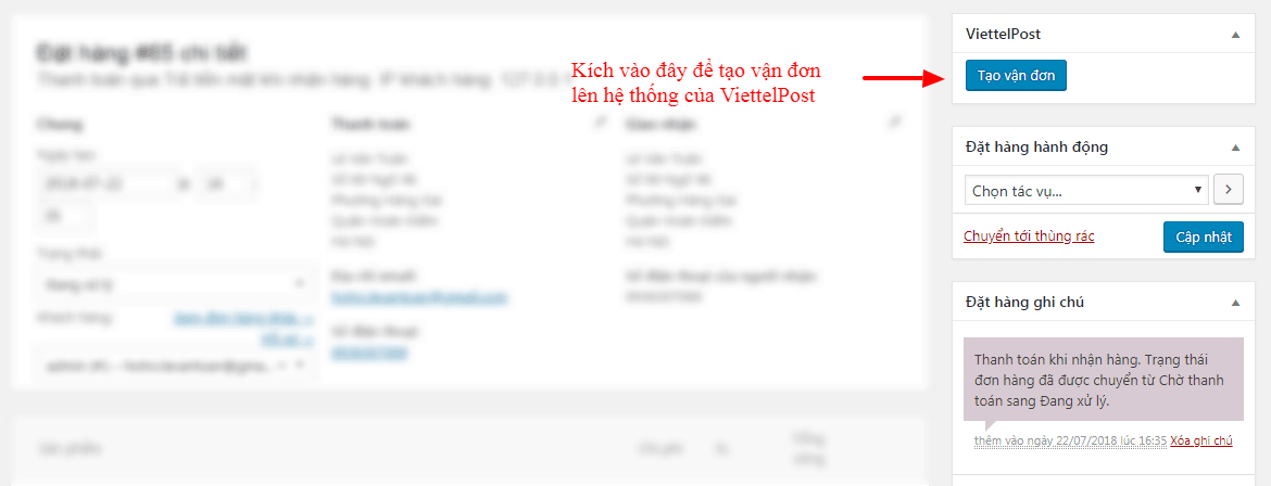 Plugin kết nối ViettelPost với Woocommerce