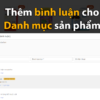 Plugin thêm bình luận cho danh mục sản phẩm