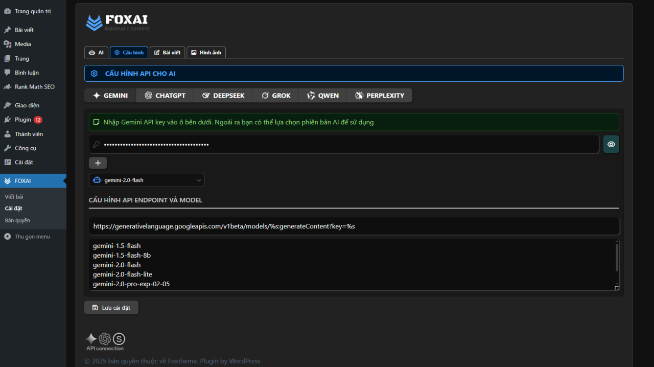 Plugin tự động hóa nội dung, tự động đăng bài viết bằng AI