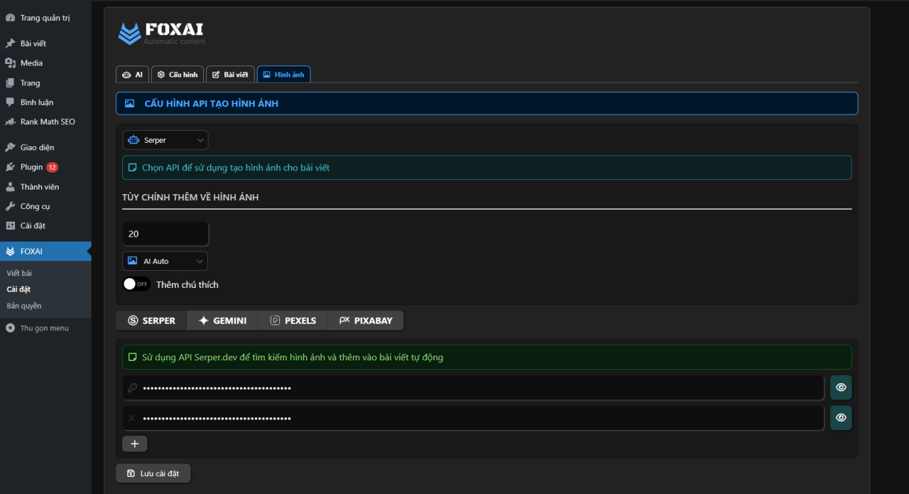 Plugin tự động hóa nội dung, tự động đăng bài viết bằng AI